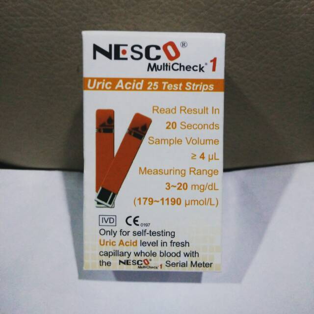 Jual Nesco Multicheck Uric Acid 25 Test Strip Shopee Indonesia