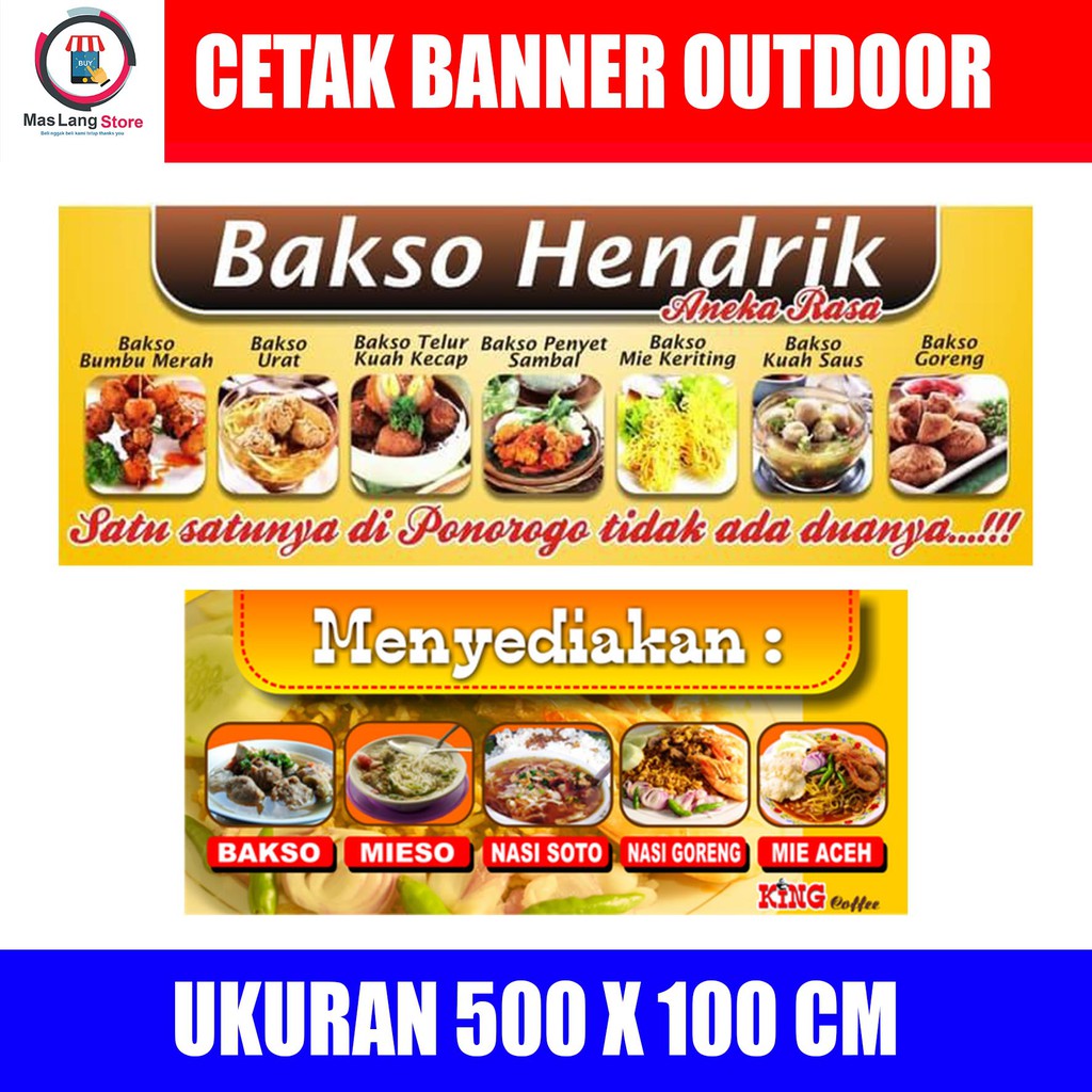 Jual Cetak Banner Uk 500 x 100 cm | Shopee Indonesia