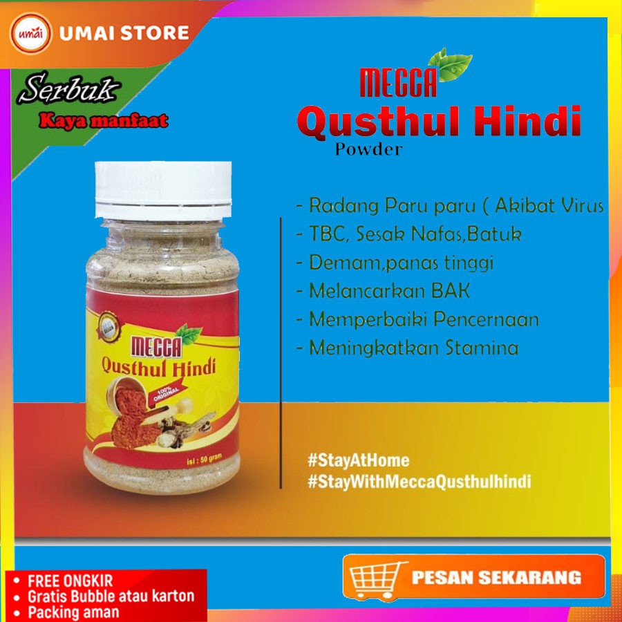 Jual Qist Al Hindi Qusthul Al Hindi Original Serbuk Kayu India Obat