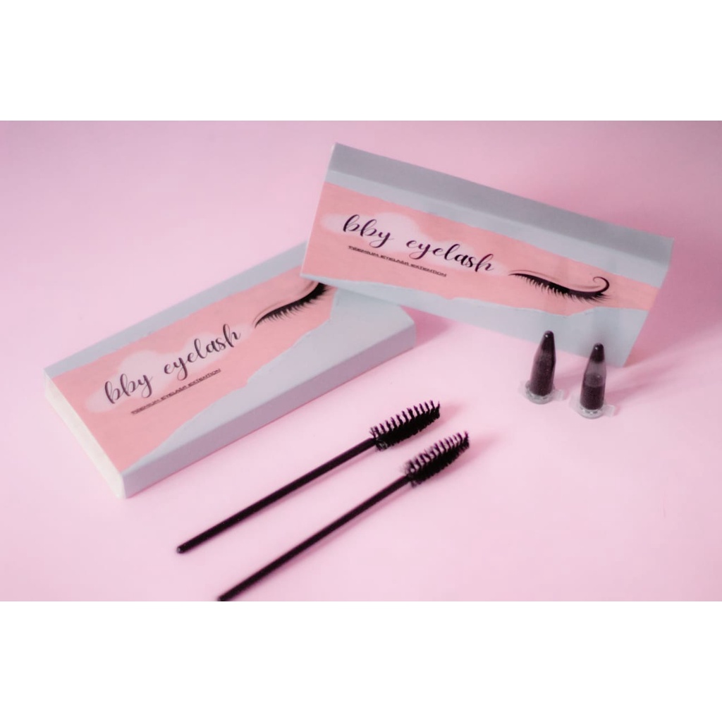 Jual COD Bby Eyelash Extension Free Kit Paket 3 - 4 Minggu (2 Box ...