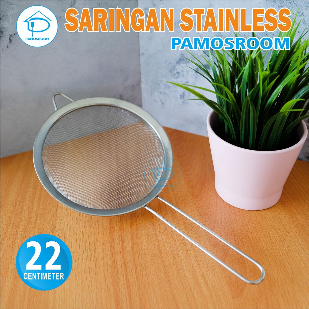 Jual Saringan Minyak Teh Kopi Dan Kelapa Diameter 22 Cm Saringan Cheko Stainless Steel Murah 3782