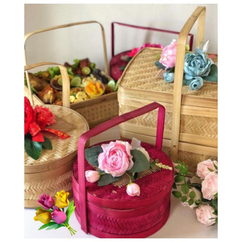 Jual Packaging Hampers Ramadhan Lebaran Bambu Rabtang Bambu Bulat ...