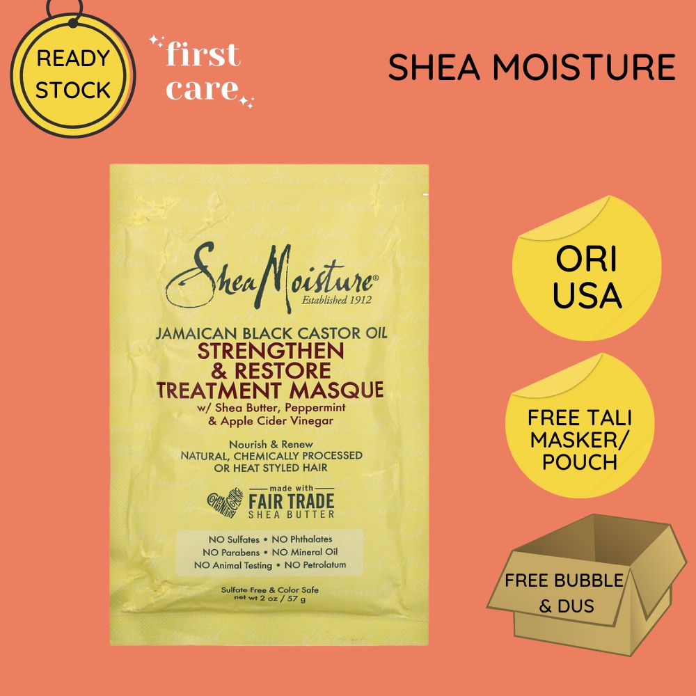 Jual SHEA MOISTURE Sheamoisture Jamaican Black Castor Oil Strengthen ...