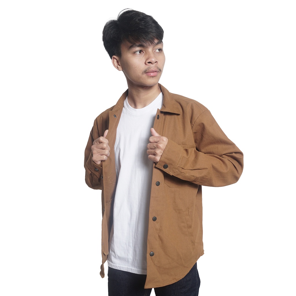 Jual BAPIN Jaket Semi Parka Jaket Trucker Canvas Pria Shopee Indonesia