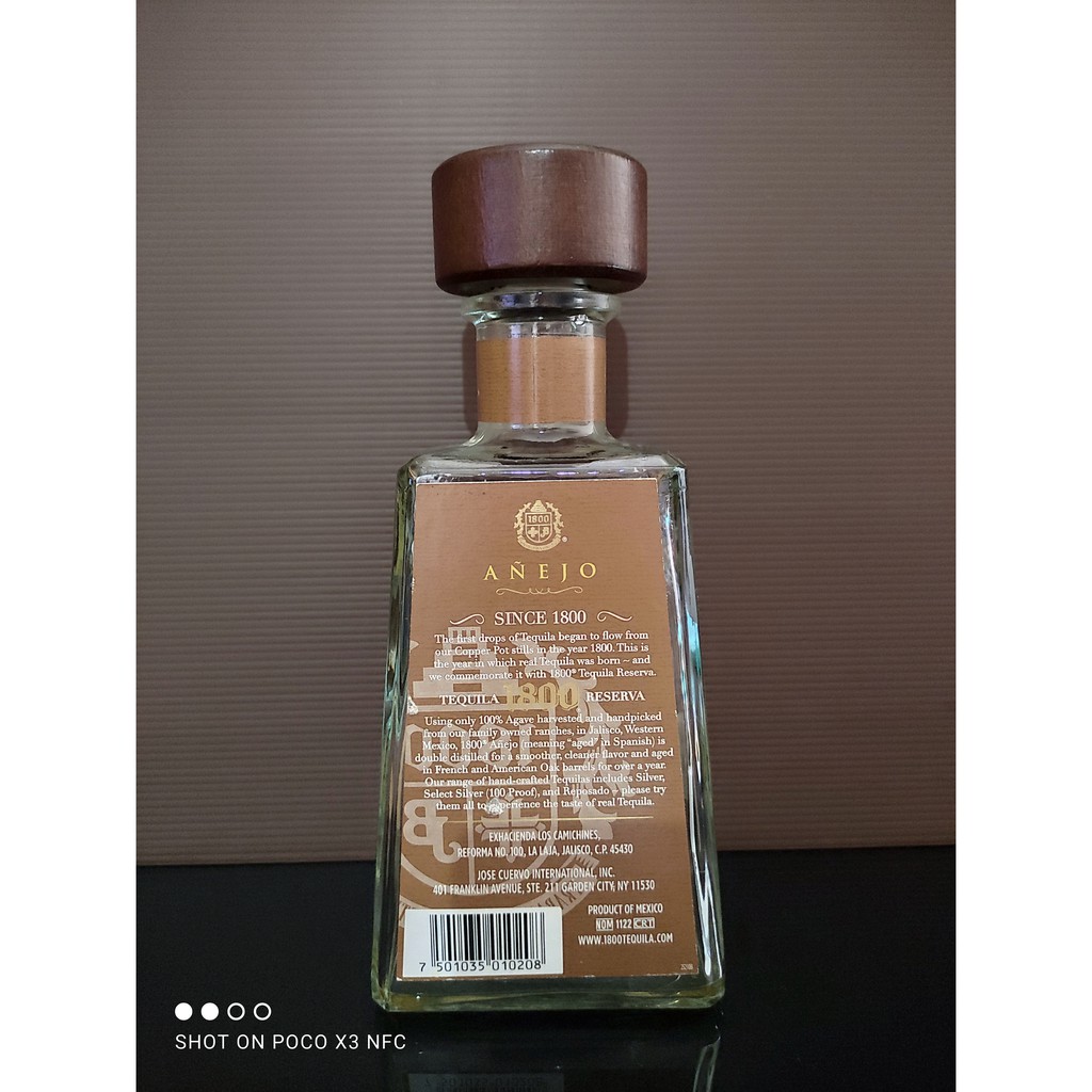 1800 Reserva Antigua Añejo テキーラ 750ml 1800 Reserva Antigua Anejo Tequila - 750ml