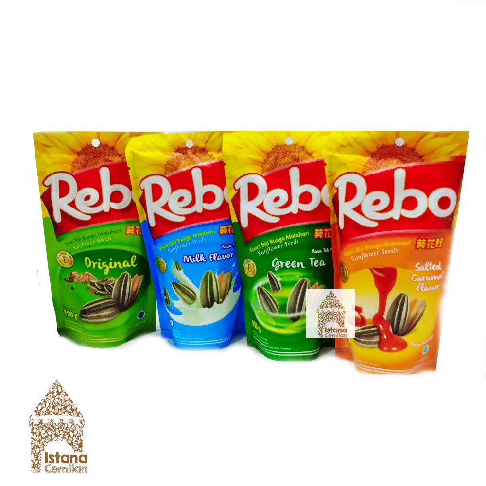 Jual Kuaci Kwaci Rebo Biji Bunga Matahari Original Milk Green Tea