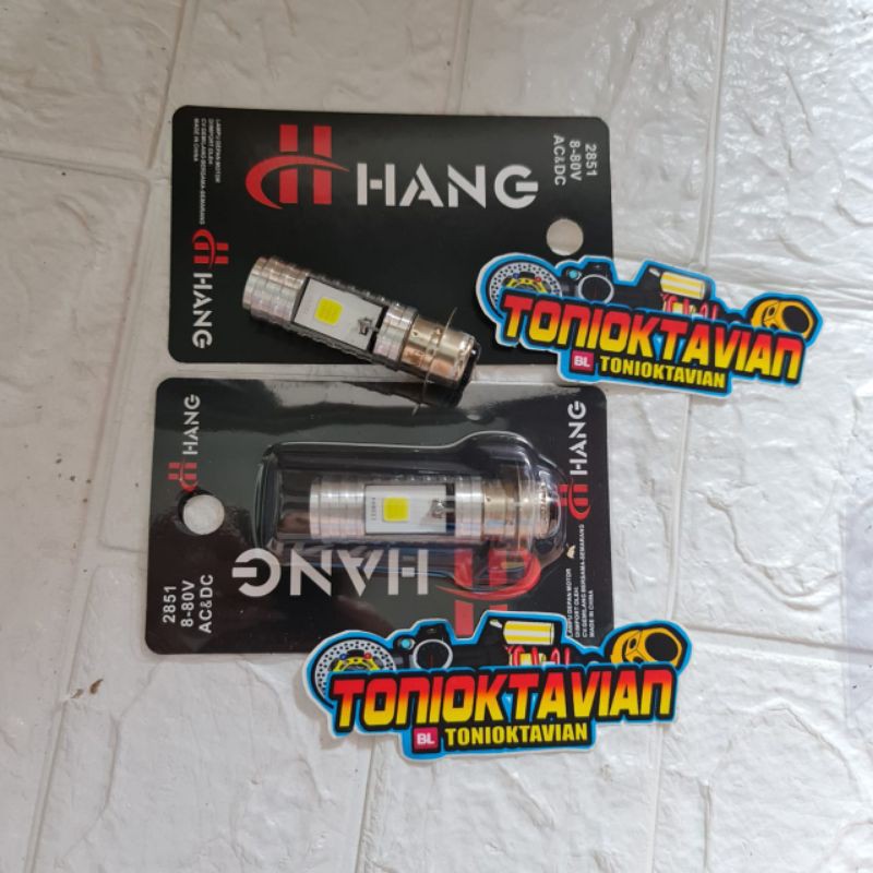 Jual Lampu depan led motor bebek matic socket H6 lampu led h6 untuk ...