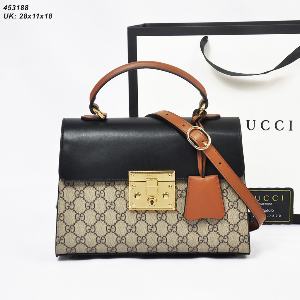 TAS SELEMPANG WANITA // TAS BRANDED // TAS GUCCI GG TOP HANDLE 547260