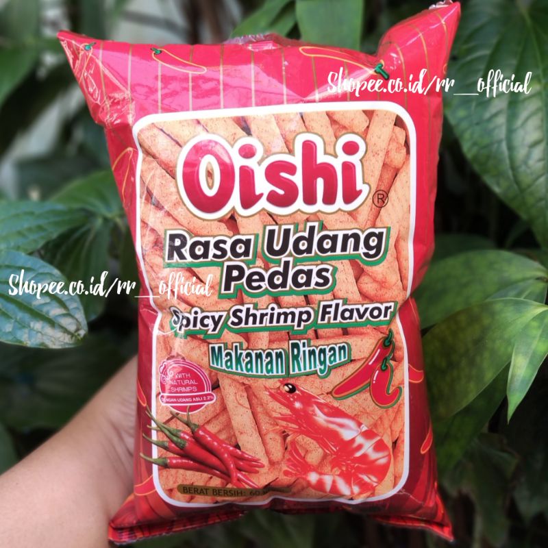 Jual Snack Udang Pedas Seafood Hot Oishi Spicy Shrimp Flavor 65gr ...