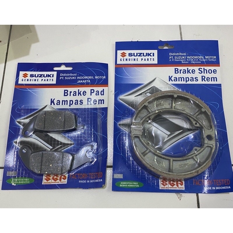 Jual Paket Dispad Kampas Rem Depan Belakang Suzuki Spin 125 Skydrive Shopee Indonesia