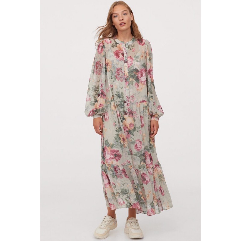 H&m chiffon hotsell floral dress