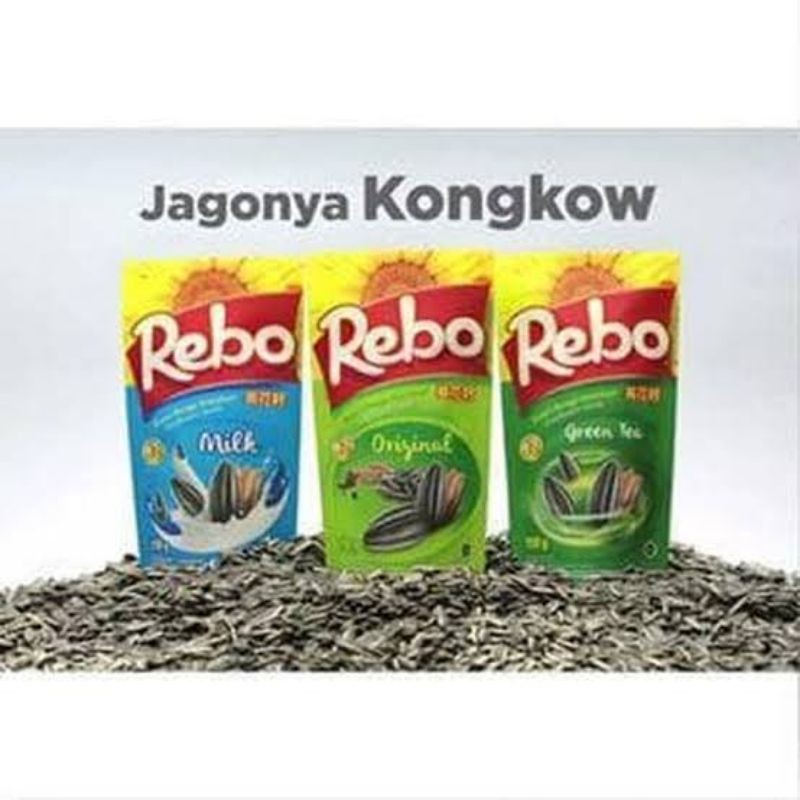 Jual Kuaci Kwaci Rebo Biji Bunga Matahari Original Milk Green Tea