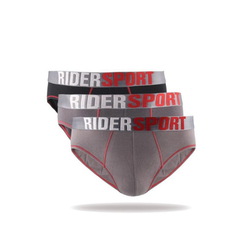 Jual RIDER Sport Cd Men's Brief katun R 337 B Sekotak isi 3 Pcs ...