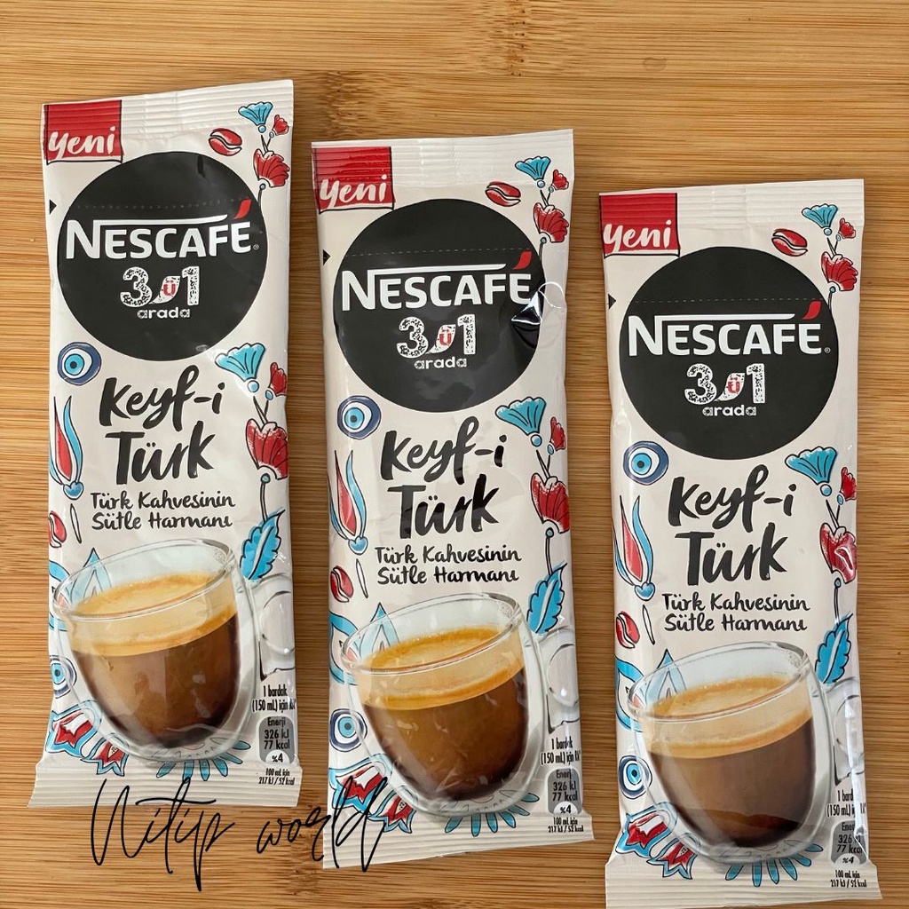 Jual Nescafe 3in1 Keyf-i Turk turki turkish coffee kopi turkey | Shopee ...
