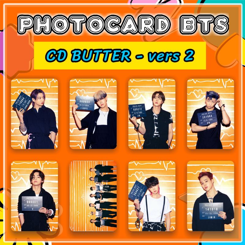 Jual Lbr Bisa Cod Photocard Bts Butter Photocards Bts Permission