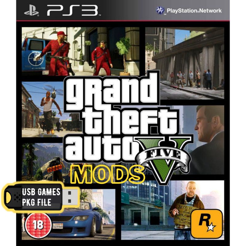 Jual GTA 5 MODS UNTUK PS3 CFW HFW HEN PS3 GAME Shopee Indonesia