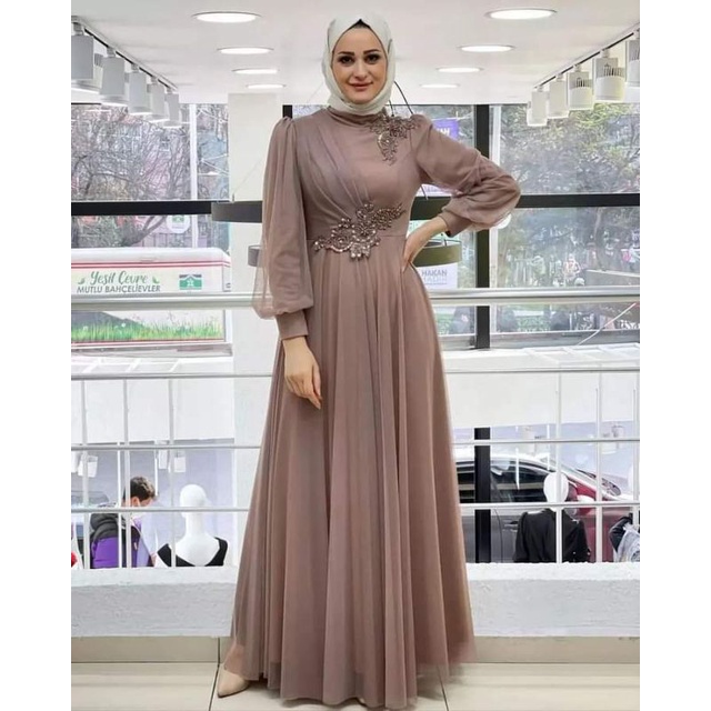 Jual GAUN PESTA MEWAH CANTIK ELEGAN / GAUN KONDANGAN REALPICT / GAUN ...