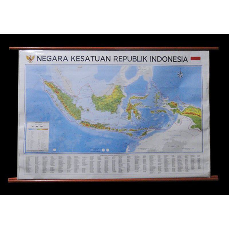 Jual Peta Indonesia Bingkai Sedang | Shopee Indonesia