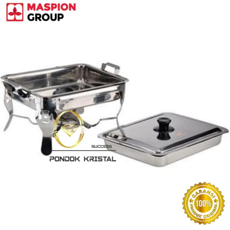 Warmer Pemanas Jumbo Pramanan Kotak Jumbo MASPION / Panci New Pan with Stove Maspion / P19H Panci Catering Prasmanan - foto 1
