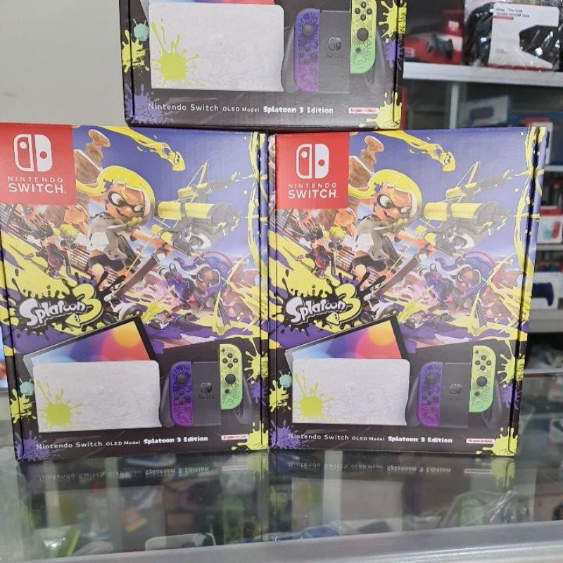 Jual Nintendo Switch OLED Consol Splatoon 3 Edition | Shopee Indonesia