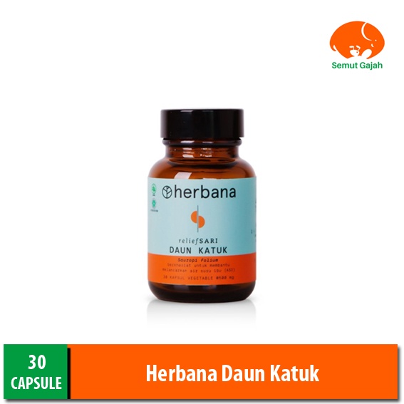 Jual Herbana Daun Katuk Botol (Isi 30 Kapsul) Shopee Indonesia