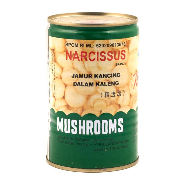 Jual Narcissus Mushroom Whole 425gr Jamur Kancing Utuh Air Garam