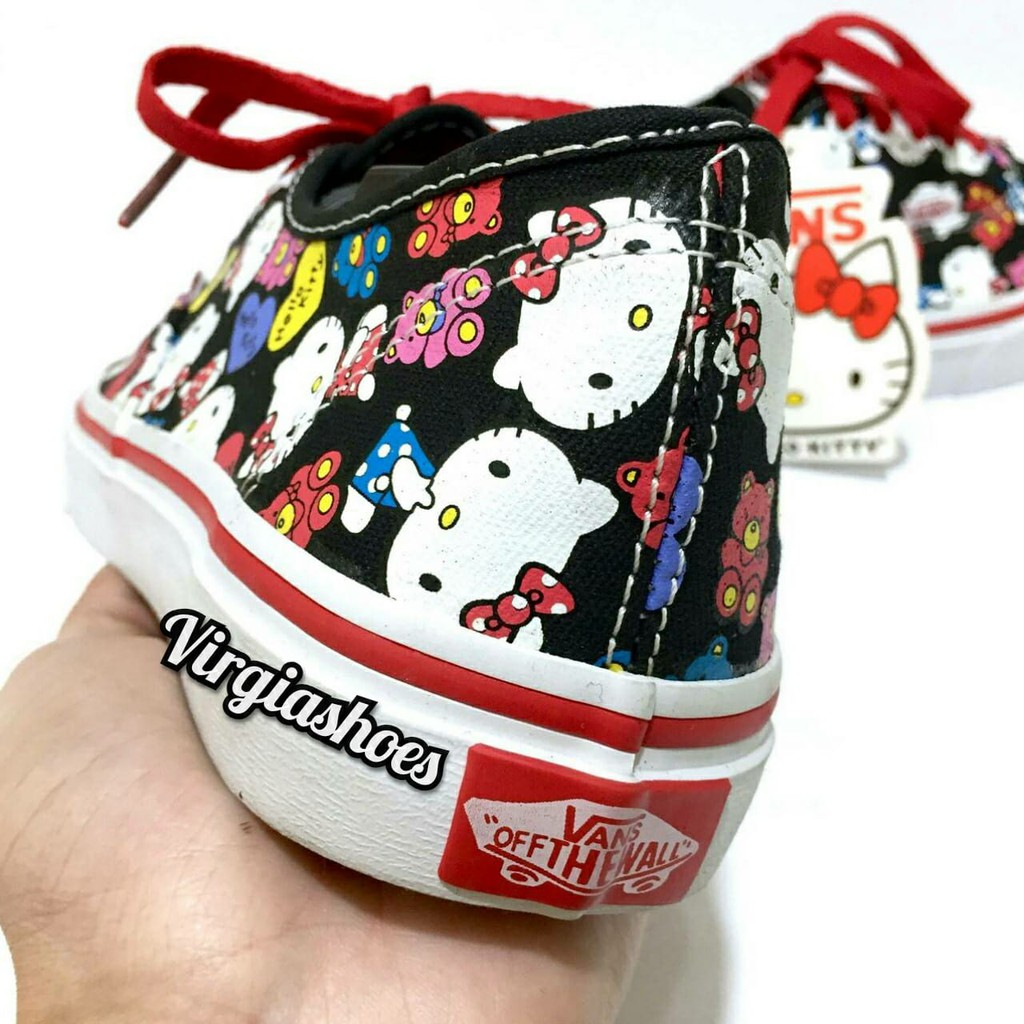 Jual SEPATU Vans Authentic Hello kitty black white Premium Made in China Shopee Indonesia