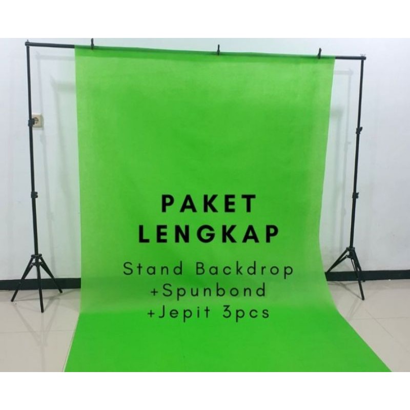 Jual PAKET LENGKAP BACKGROUND STAND BACKDROP KAIN GREEN SCREEN 2x2 ,3x3 ...