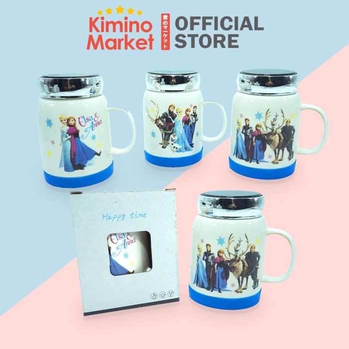 Jual Gelas Keramik Mug Kaca Frozen Besar Jumbo Tutup Erat Anti Tumpah Shopee Indonesia 8769