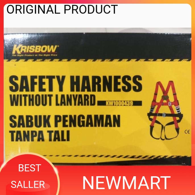 Jual Krisbow Full Body Harness With Lanyard/ Krisbow Sabuk Pengaman ...