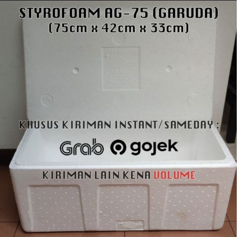 Jual box styrofoam sterofoam garuda AG 75 ( 75cm x 42cm x 33cm