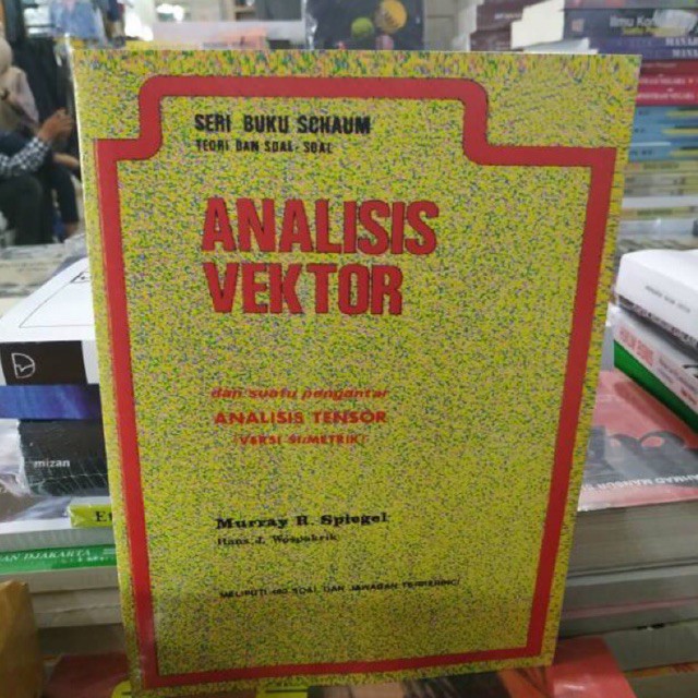 Jual Buku Analisis Vektor Seri Buku Schaum Teori Dan Soal Soal Murray H Spiegel Shopee Indonesia