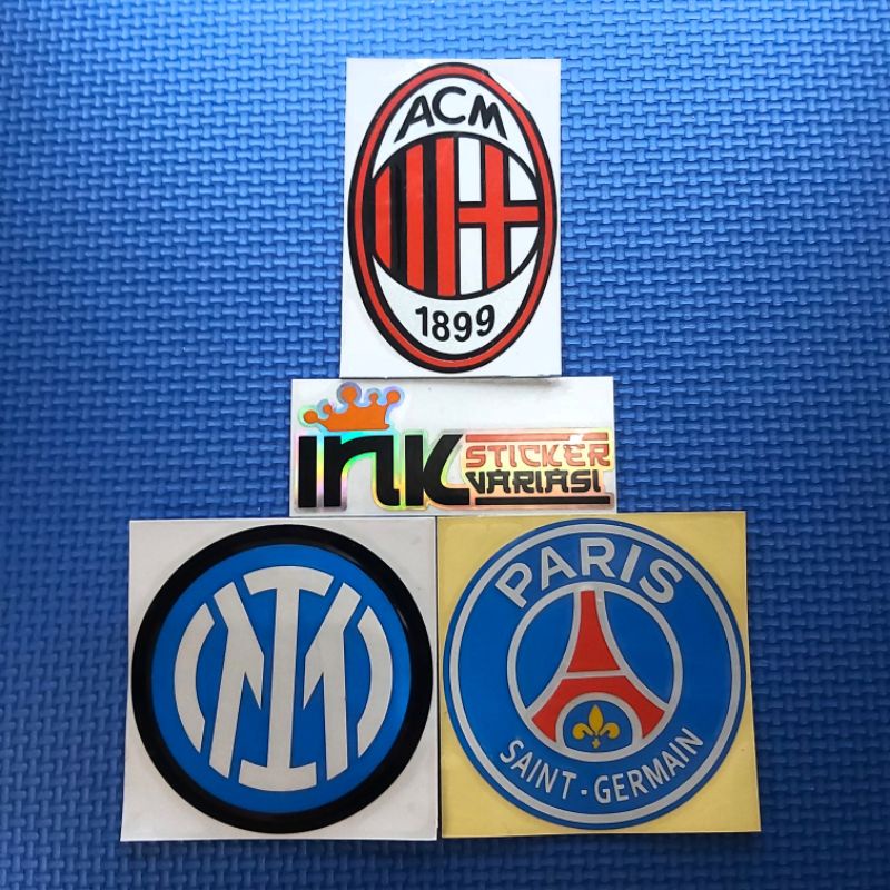Jual STICKER AC MILAN INTER MILAN PSG CUTTING | Shopee Indonesia