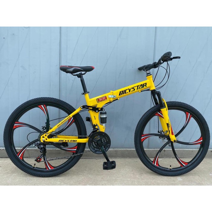 Jual Sepeda Lipat Folding Bike MTB BICYSTAR 26 Inch Shopee Indonesia