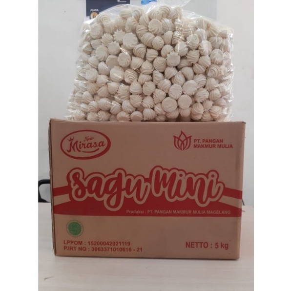 Jual KUE SAGU MINI SUSU 500GRAM 1/2KG/CEMILAN SNACK KILOAN | Shopee ...