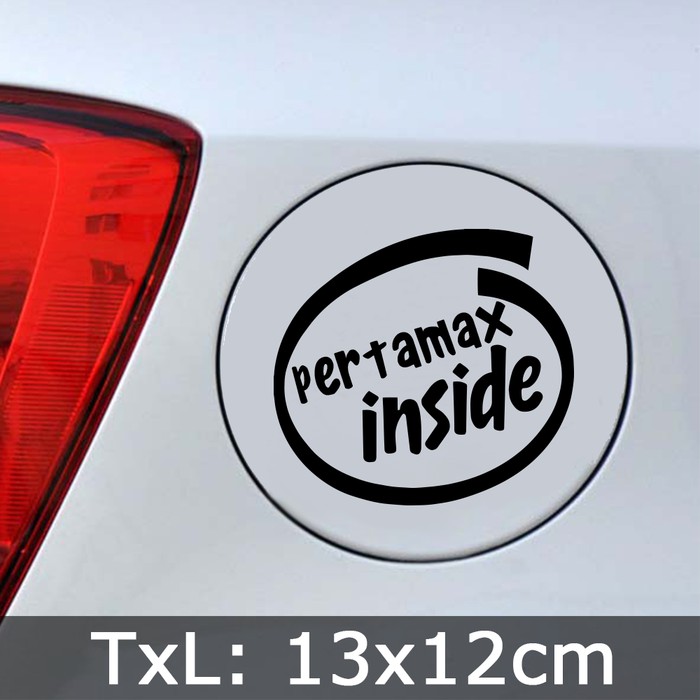 Jual Stiker Tangki Mobil Pertamax Inside Parody Intel Inside - Car ...