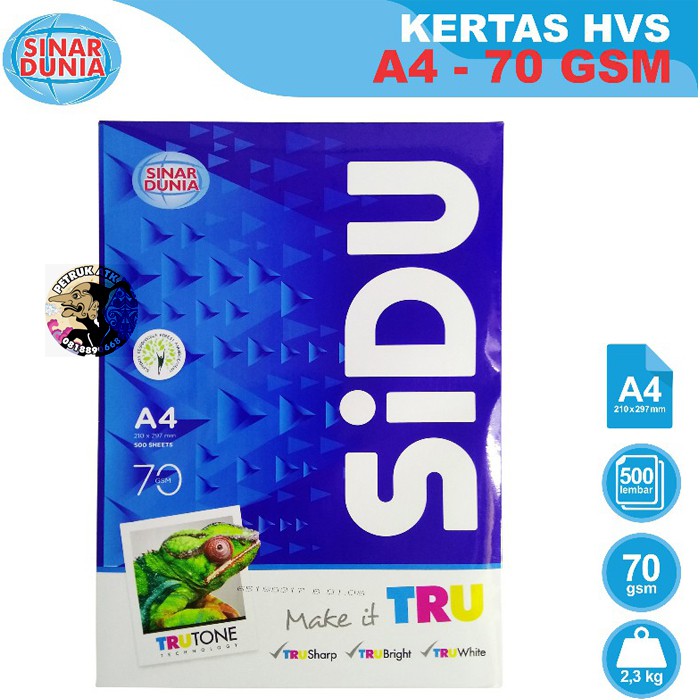 Jual [RIM] KERTAS HVS SINAR DUNIA SIDU A4 70 GRAM* | Shopee Indonesia