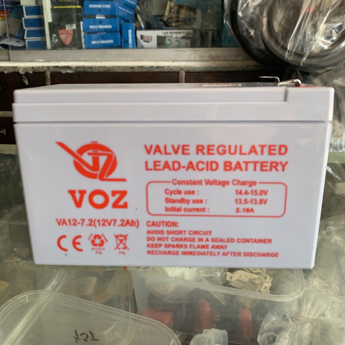 Jual Aki kering Merk VOZ 12V 7.2Ah UPS Battery Baterai Accu Aki