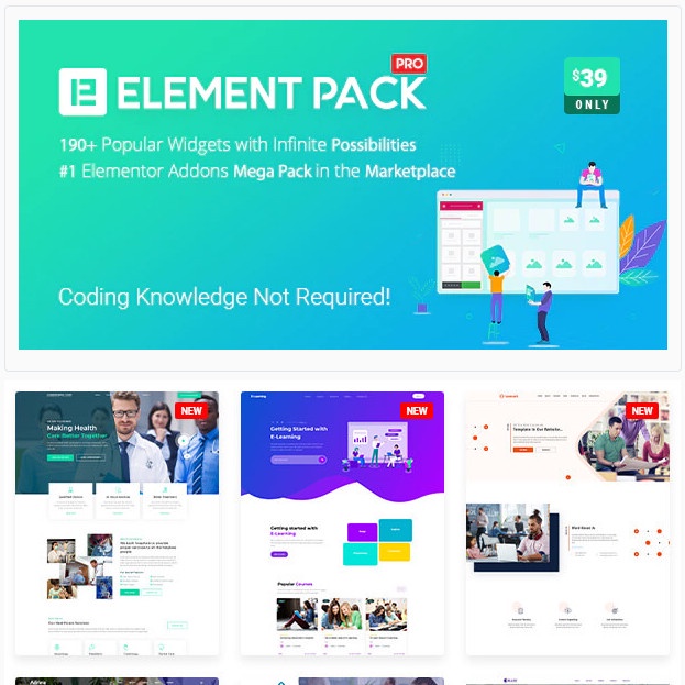 Jual Element Pack - Addon for Elementor Page Builder (Latest Version ...