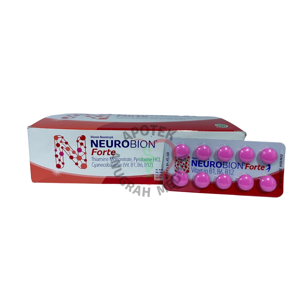 Jual NEUROBION FORTE STRIP ISI 10 TABLET (PINK) | Shopee Indonesia