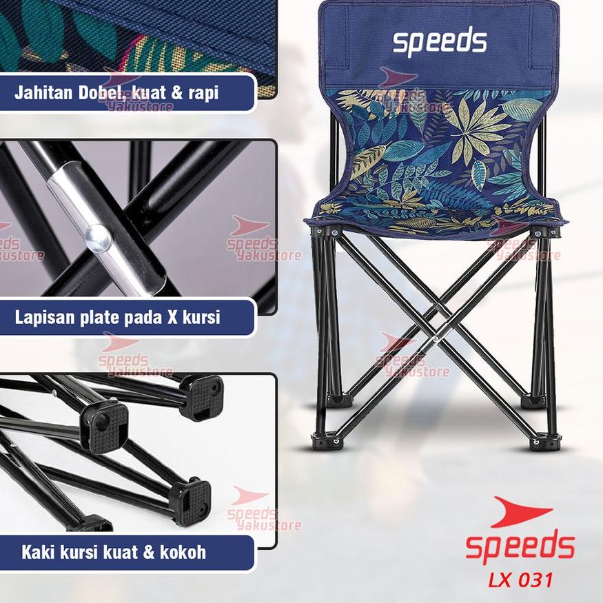 Jual SPEEDS Kursi Lipat Outdoor Portable Kursi Lipat Camping Kursi ...