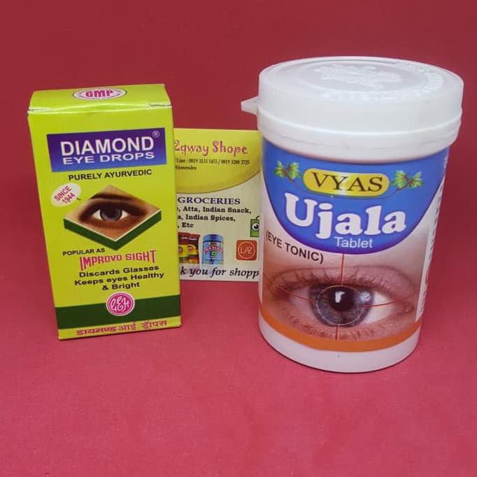 Jual Paket Obat Mata Minus Ujala Eye Tonic & Diamond Eye Drops Shopee