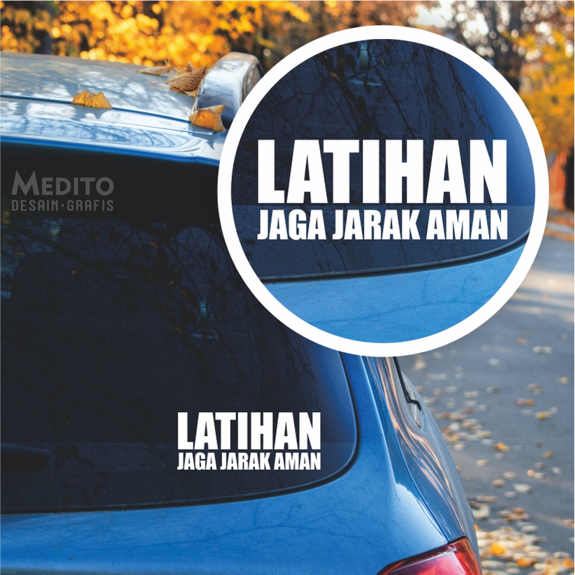 Jual Sticker Cutting Latihan Jaga Jarak Aman Shopee Indonesia