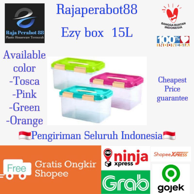 Jual (JTR)Ezy Box Cb15 Platinum Box Biggy Food Container Serbaguna Mini ...