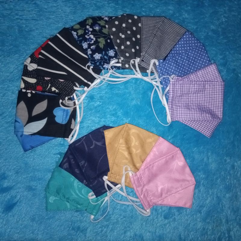 Jual Masker Kain Model 3D (2lapis) | Shopee Indonesia