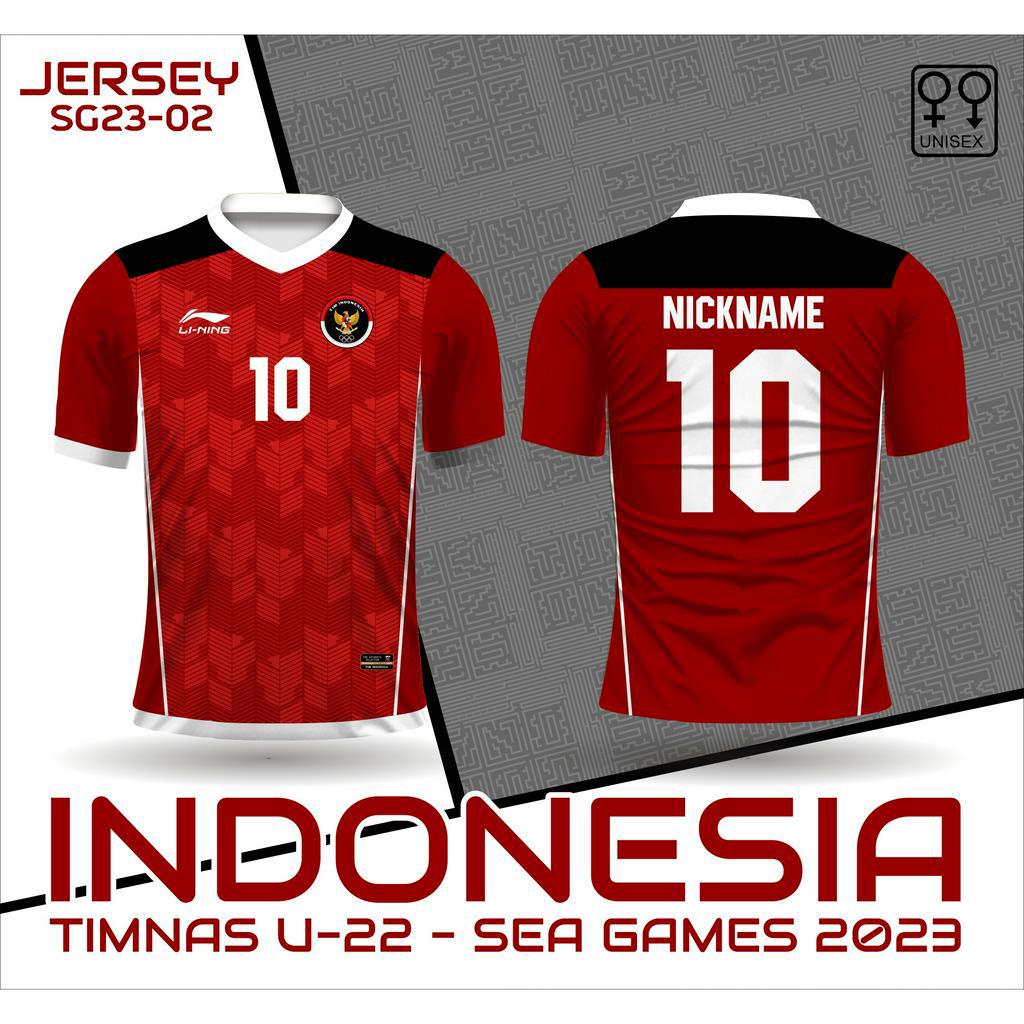 Jual Jersey timnas indonesia u 22 baju bola sea games 2023 lining