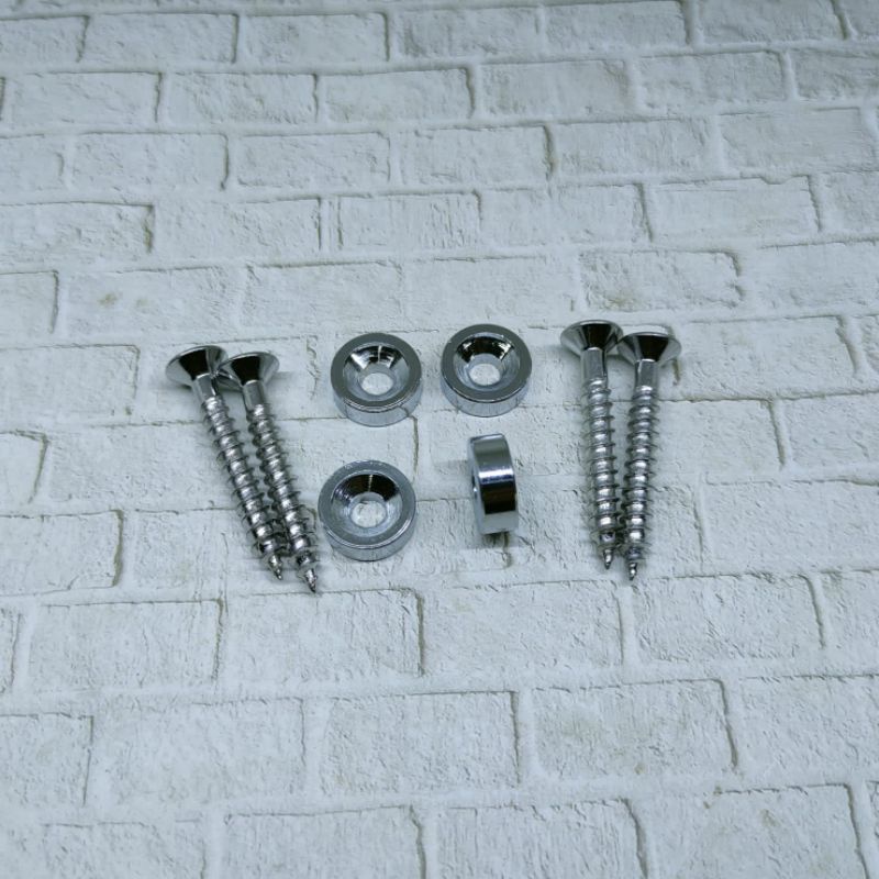 Jual Screw Bushing Joint Neck Gitar Baut Ring Chrome | Shopee Indonesia