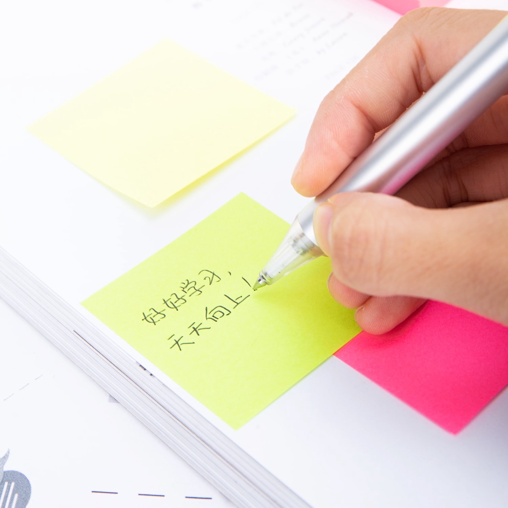 Jual Sticky Notes DELI Memo Tempel 4 Warna Tumpuk - EA03303 | Shopee ...