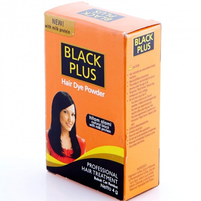 Jual Black Plus Hair Dye Powder 4g Shopee Indonesia