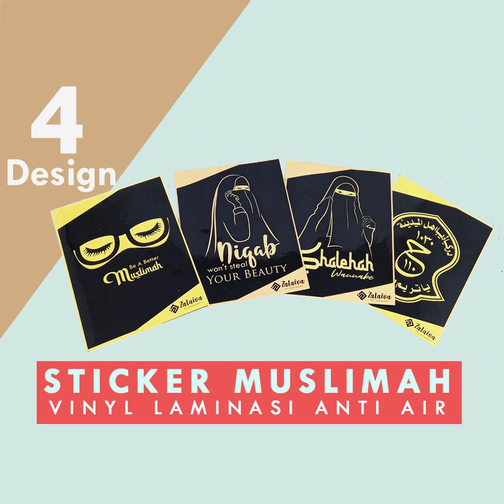 Jual Stiker Muslimah Hijab Niqab Motif Cadar Untuk Laptop | Shopee ...